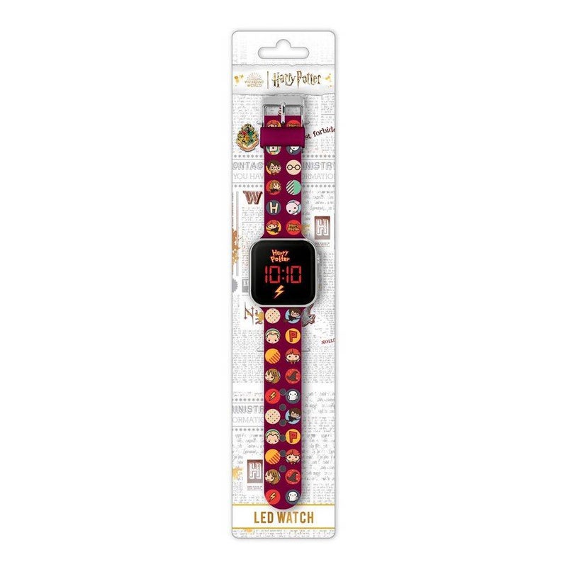 Harry Potter Wizarding World Harry Potter LED Digital Watch (Burgundy/Black) - Image 1