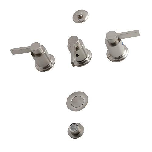 Kingston Brass صنبور بيديت كينغستون برَاس KB6328NDL نوفو فيوجن، نيكل مصقول - Image 1
