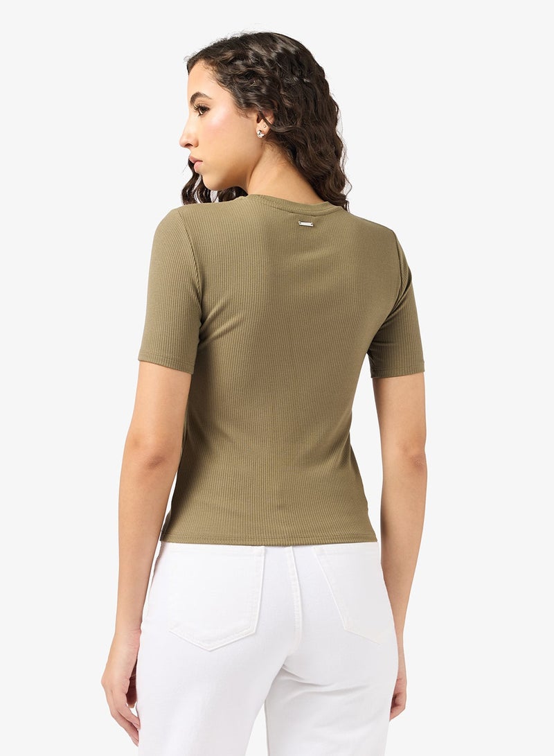 CALVIN KLEIN Essential Ribbed Top - Image 2