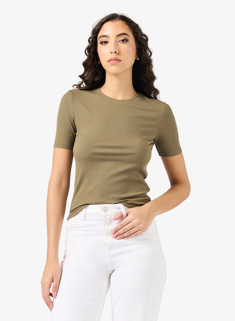 CALVIN KLEIN Essential Ribbed Top - Image 1