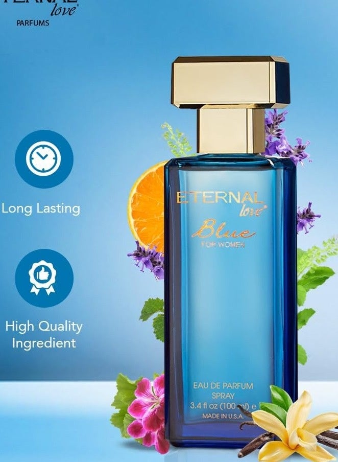 Eternal love ETERNAL PERFUME LOVE BLUE FOR WOMEN 100 ML - Image 1