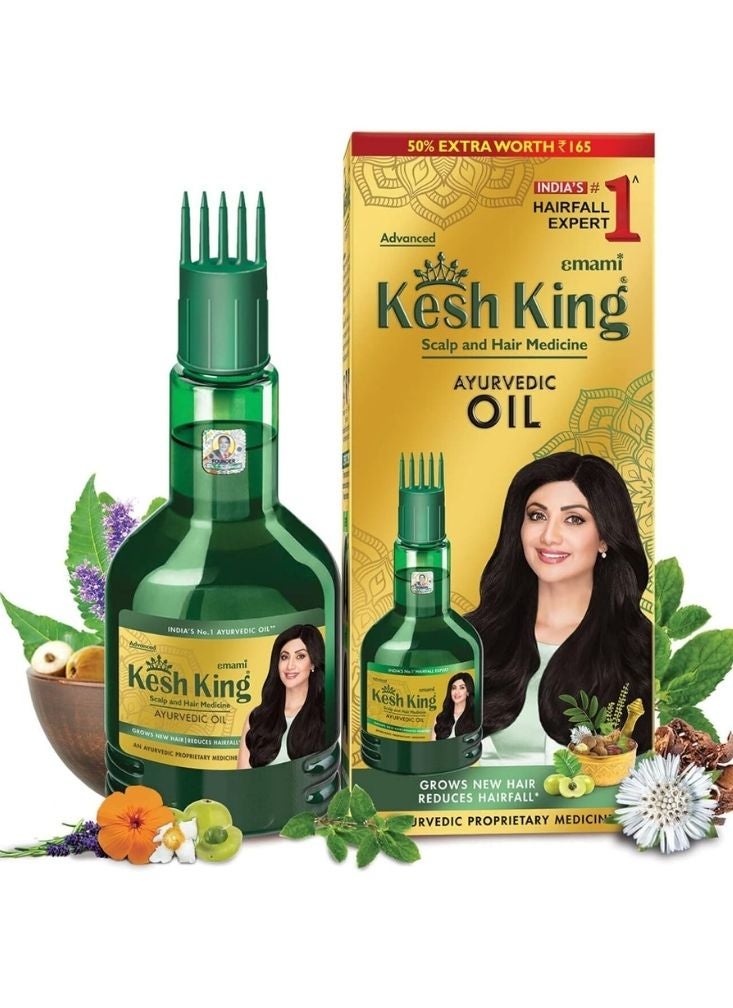 Emami Kesh King Ayurvedic Hair Oil 100ml – Anti Hair Fall Oil for Strong & Healthy Hair Growth - Image 1