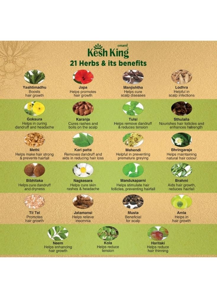 Emami Kesh King Ayurvedic Hair Oil 100ml – Anti Hair Fall Oil for Strong & Healthy Hair Growth - Image 2