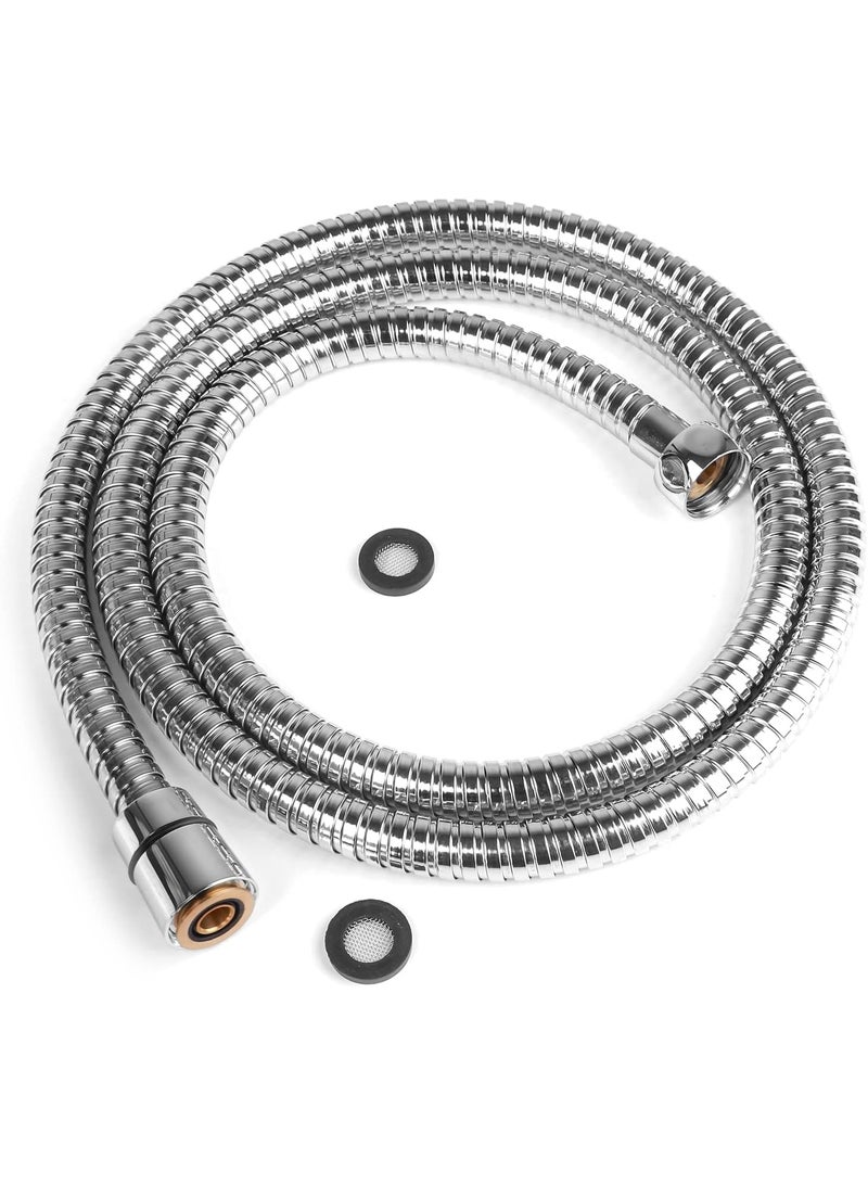 Home Care 150CM Handheld Shower Hose, 360°Anti-twist 304 Stainless Steel Flexible Rustproof Shower Hose, Heat-Resistant and Anti-corrosion Shower Pipe【G1/2" Standard Thread】【Leak-proof】 - Image 1