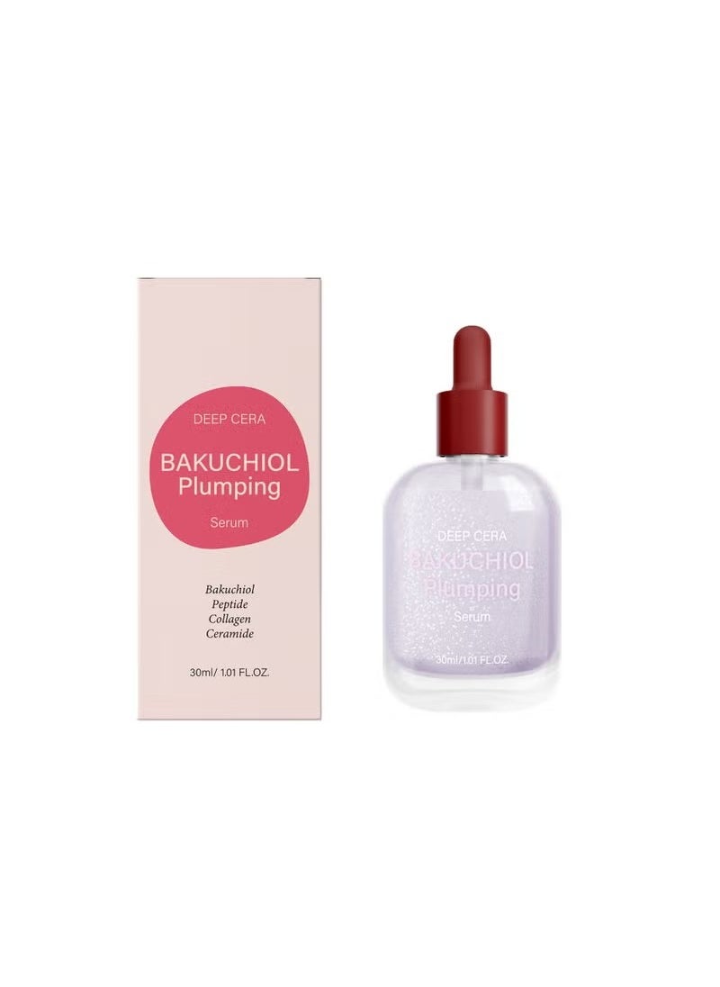 Bakuchiol Plumping Serum – Pore and Wrinkle Minimizer with Bakuchiol | Retinol Alternative for Sensitive Skin | Enhances Firmness and Elasticity with Ceramide and Peptides, 1.01oz / 30ml