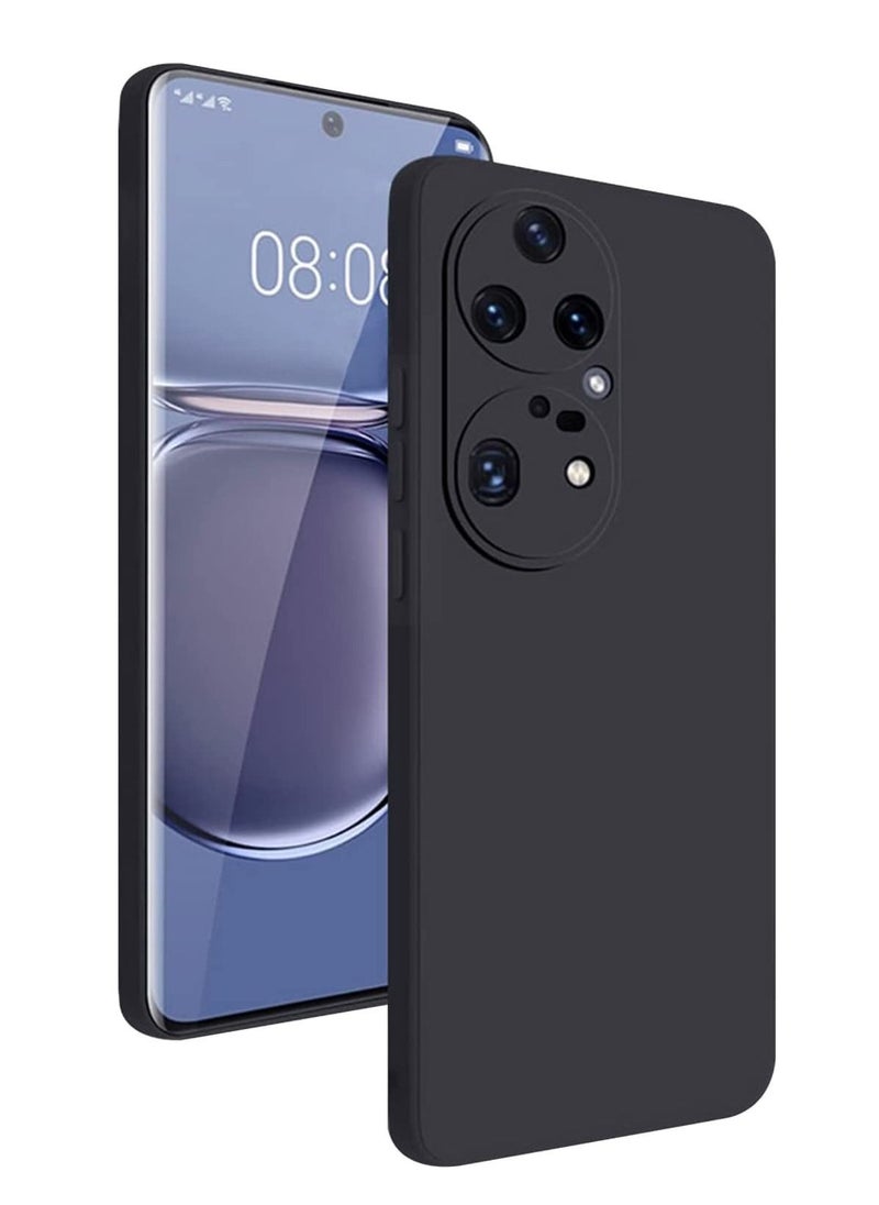 بورتوني جراب هاتف Huawei P50 Pro سائل نحيف ومرن وناعم وغطاء واقٍ للكاميرا من السيليكون المرن  - Image 1