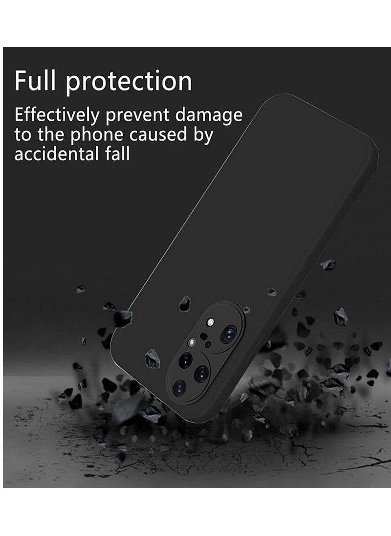 بورتوني جراب هاتف Huawei P50 Pro سائل نحيف ومرن وناعم وغطاء واقٍ للكاميرا من السيليكون المرن  - Image 5