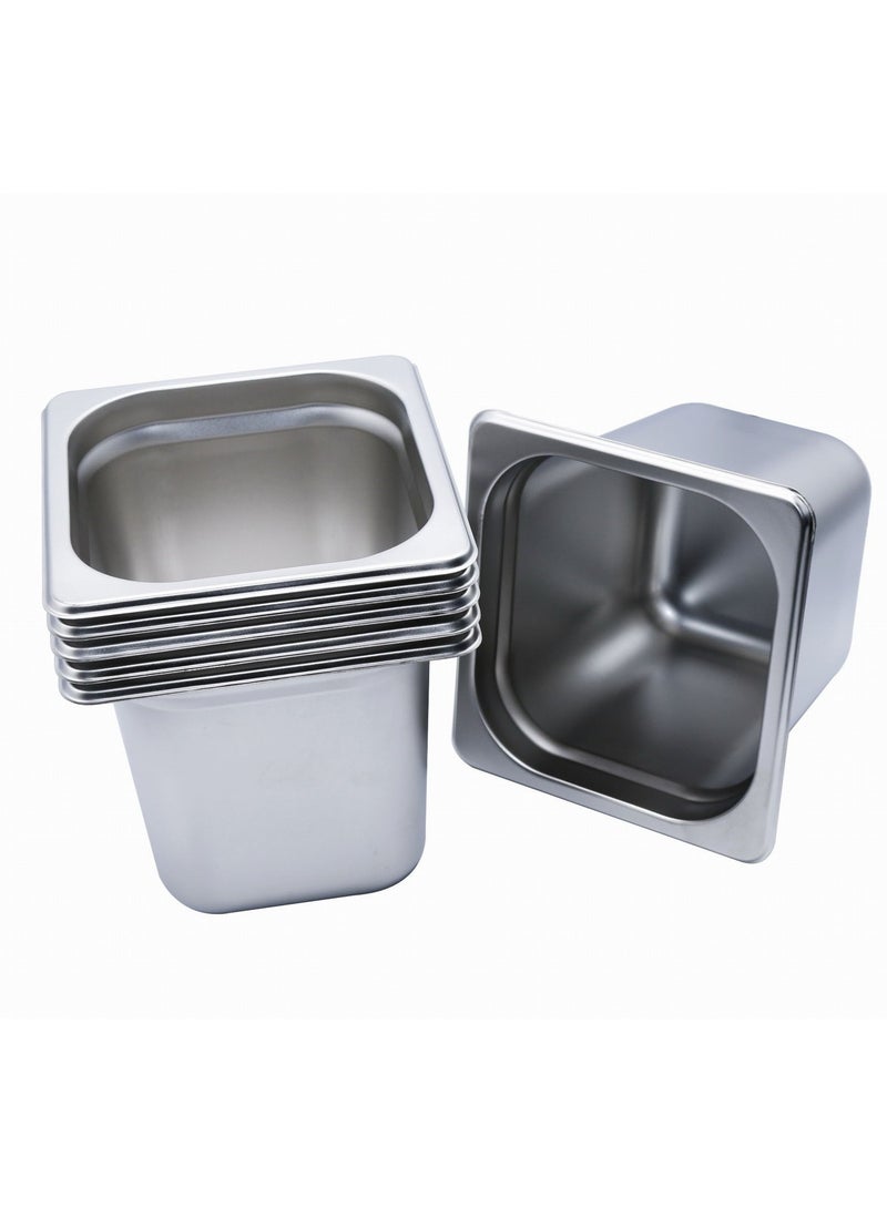 Grace طقم أواني طعام من الفولاذ المقاوم للصدأ 6 قطع 1/6 150 مم عميق - Image 3