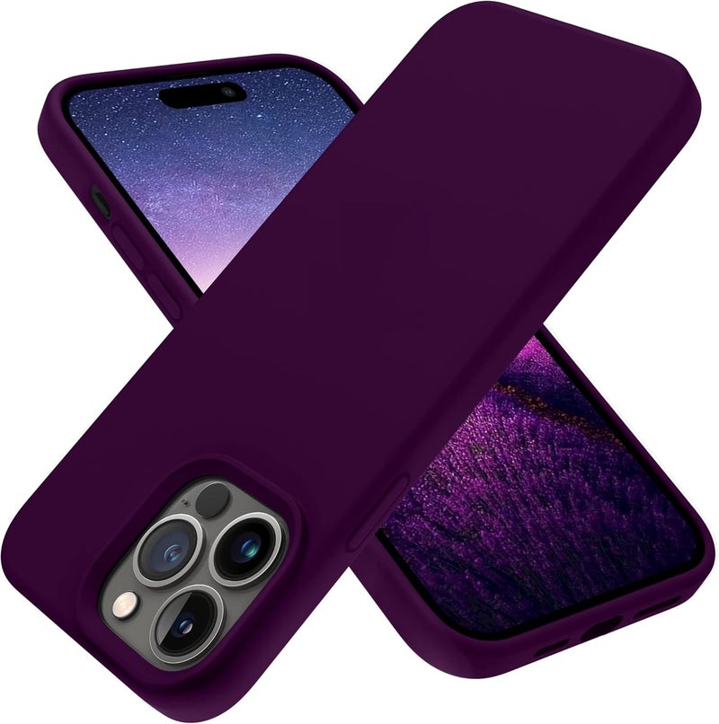 OTOFLY Designed for iPhone 14 Pro Max Case, Silicone Shockproof Slim Thin Phone Case for iPhone 14 Pro Max 6.7 inch (Purple) - Image 1