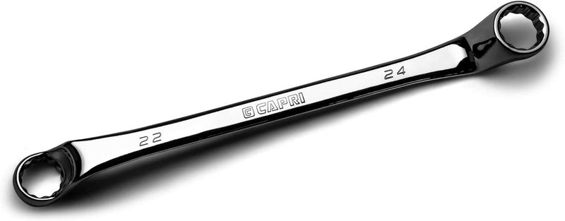 Capri Tools 22 x 24 mm 75-Degree Deep Offset Double Box End Wrench - Image 1