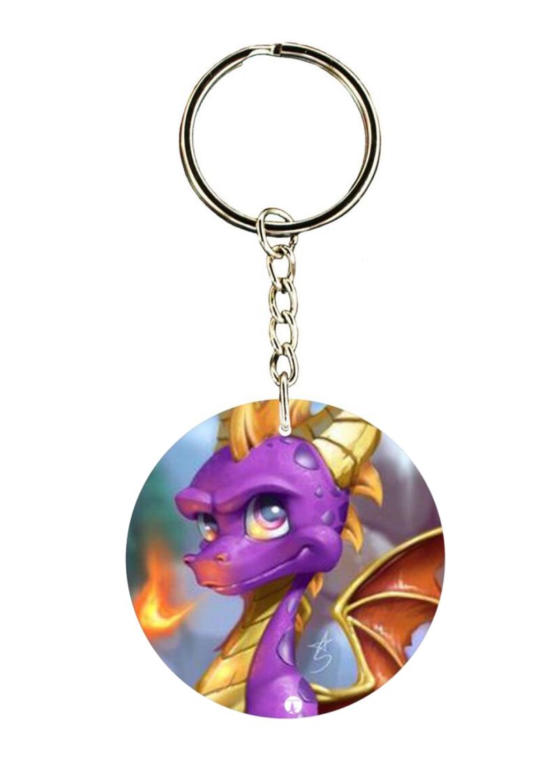 RKN Double Sided Spyro Printed Keychain