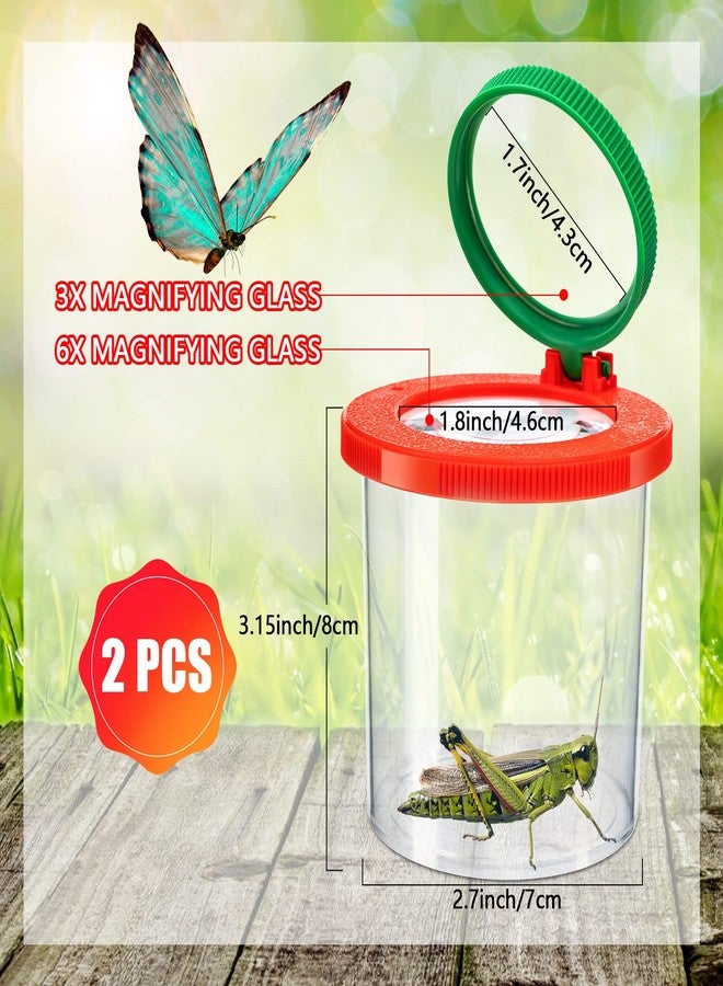 TORINALITAL Insert Bug Viewer for Kids, 4PCS Magnifying Insect Box Bug Catcher Kit for Kids, Bug Magnifier Container Critter Insect Viewer Collecting Kit - Image 2