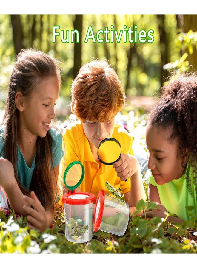 TORINALITAL Insert Bug Viewer for Kids, 4PCS Magnifying Insect Box Bug Catcher Kit for Kids, Bug Magnifier Container Critter Insect Viewer Collecting Kit - Image 4