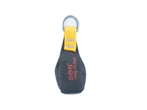 SOB Throw Weight Bag, Durable Climbing Rope Bag for Arborists, Tree Throw Bag for Rock Spelunking (Black-300) - Image 1