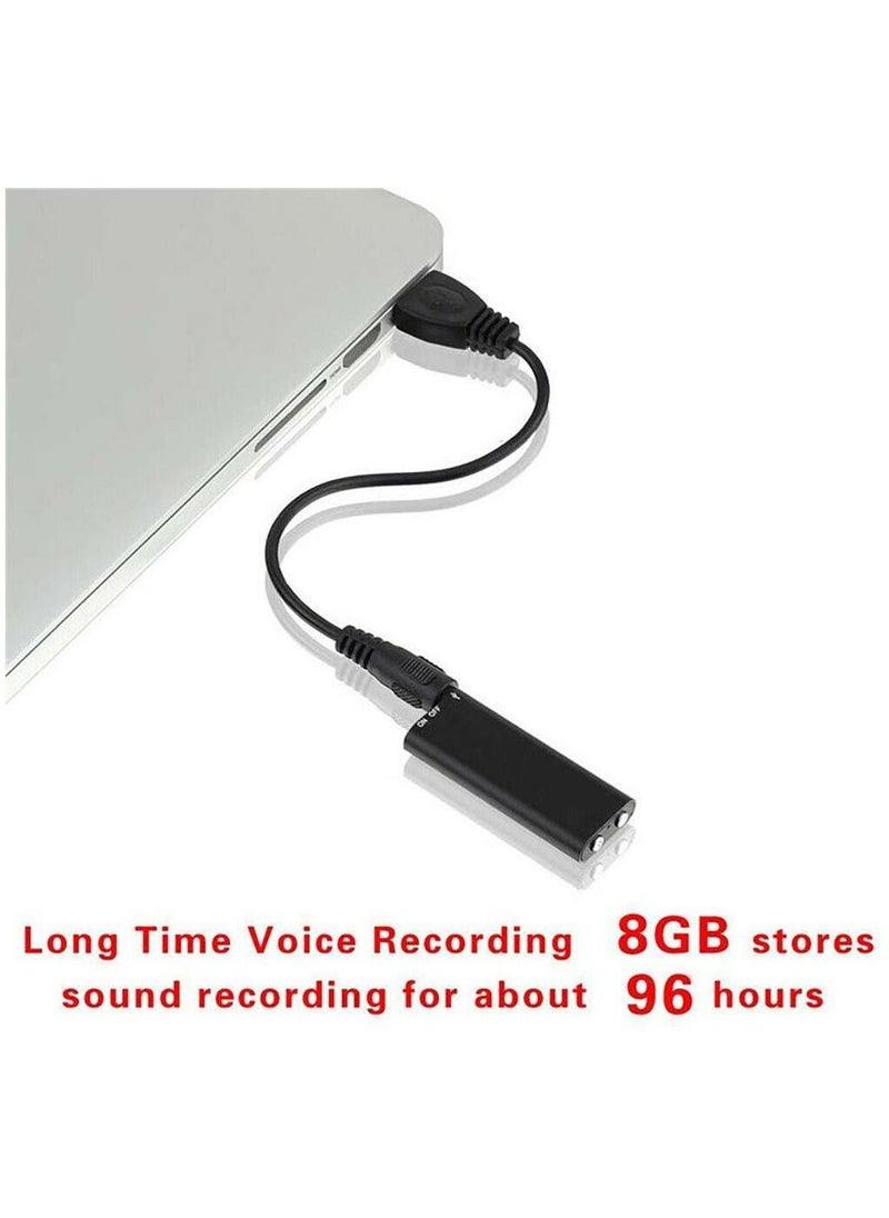 AROAQ - 16GB Activated Mini Digital Voice Recorder Small Voice Record Micro Sound Dictaphone Audio Recorder MP3 Player - Image 1