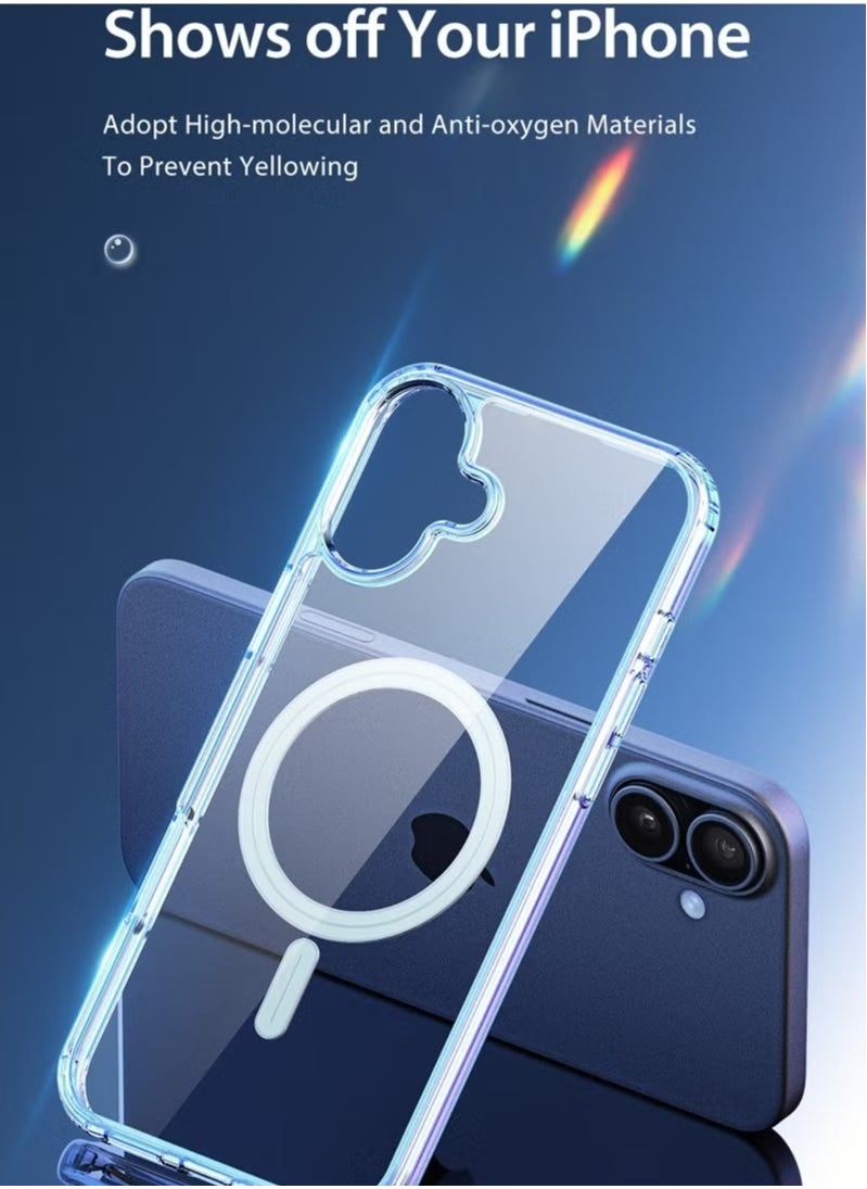 Generic - Protection Case Cover With Magsafe for Apple iPhone 16 Plus Clear - Image 1