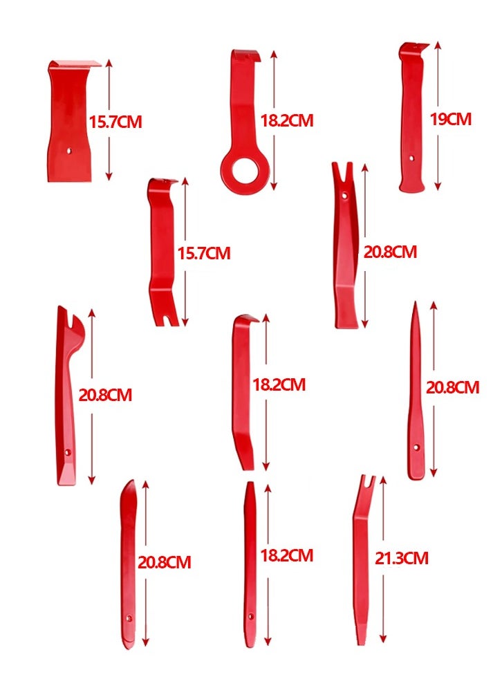 Generic 19Pcs Trim Removal Tool Set Panel Fastener Clips Removal Automotive Plastic Upholstery Pliers Removal Install Removal Car Tool with Storage Bag for Trim Panel Audio Clip Pliers Terminal  - Image 4