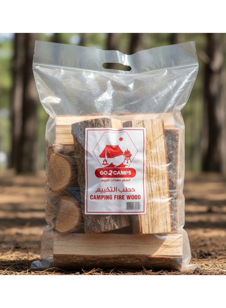 GO2CAMPS 5 KG Firewood for Camping, BBQ, Fireplace & Outdoor Use – Kiln-Dried Hardwood Logs – Clean Burning, Low Smoke, Eco-Friendly Natural Fire Wood – Perfect for Bonfires, Grills & Stoves - Image 2