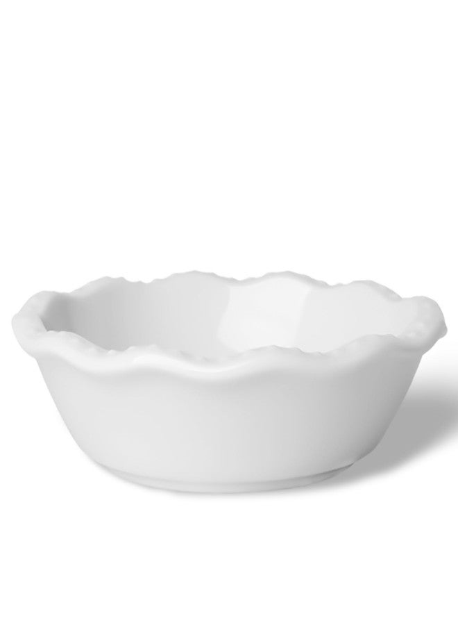 GDCZ Mini Pie Pan Set of 4, Ceramic Individual Stackable Pie Tins，Non-Stick Baking Bread Pan, Microwave and Dishwasher Safe, 5.8 Inch 8OZ, White - Image 1