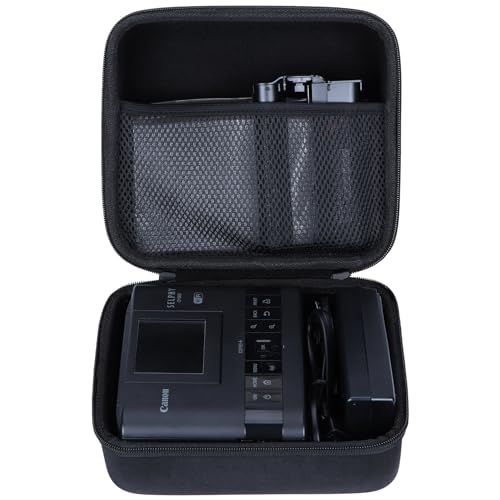 Lebakort Hard Case Compatible with Canon SELPHY CP1500 CP1300 CP1200 Compact Photo Printer Black Case - Image 1