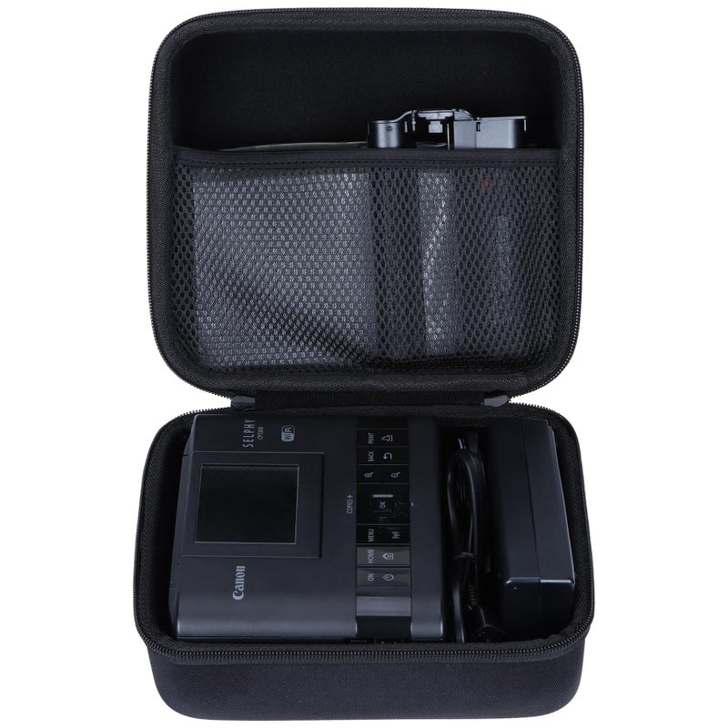 Lebakort Hard Case Compatible with Canon SELPHY CP1500 CP1300 CP1200 Compact Photo Printer Black Case - Image 2
