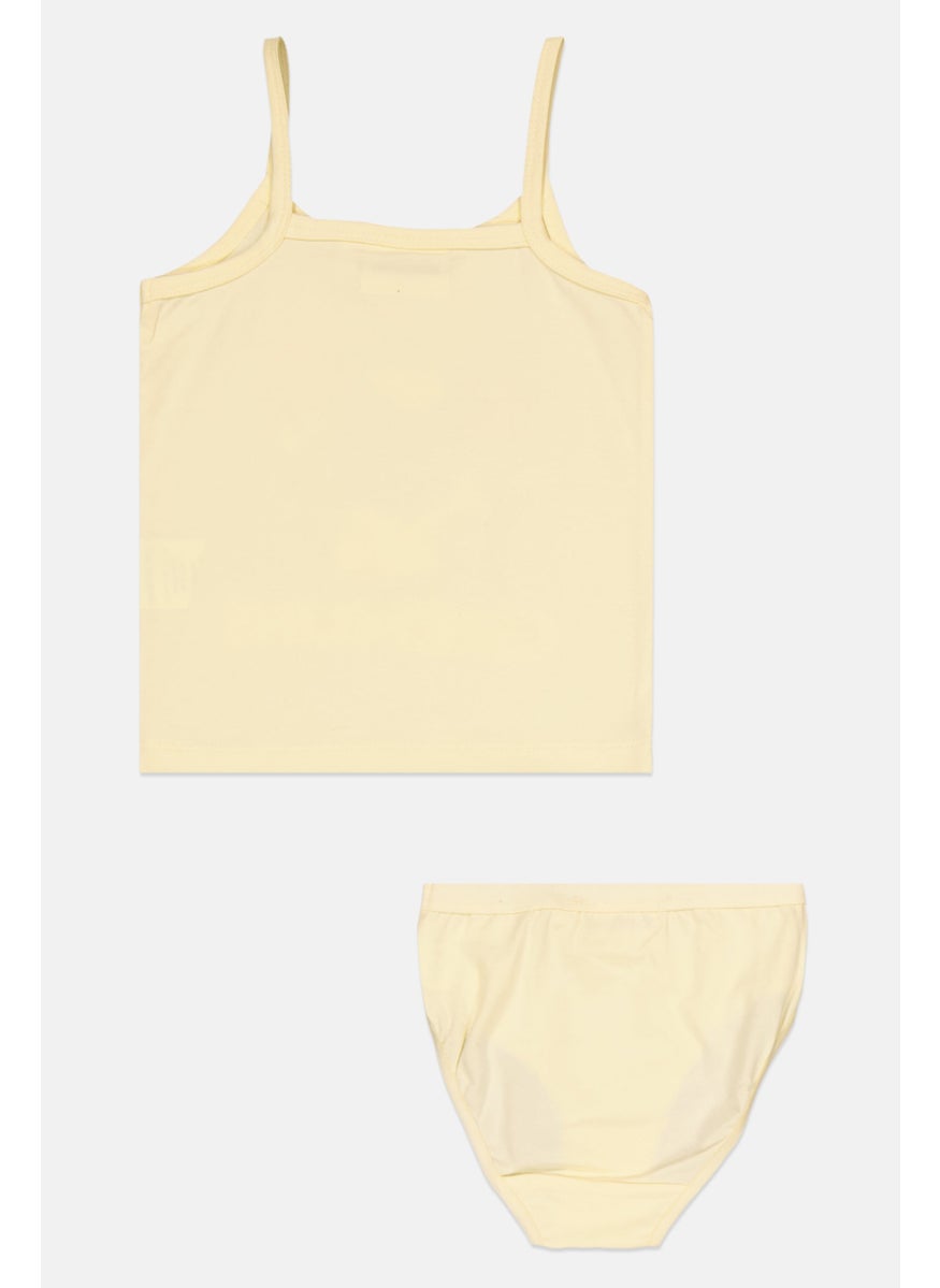 Gremlins Kids Girl Sleeveless Graphics Tank Top And Brief, Yellow  - Image 2