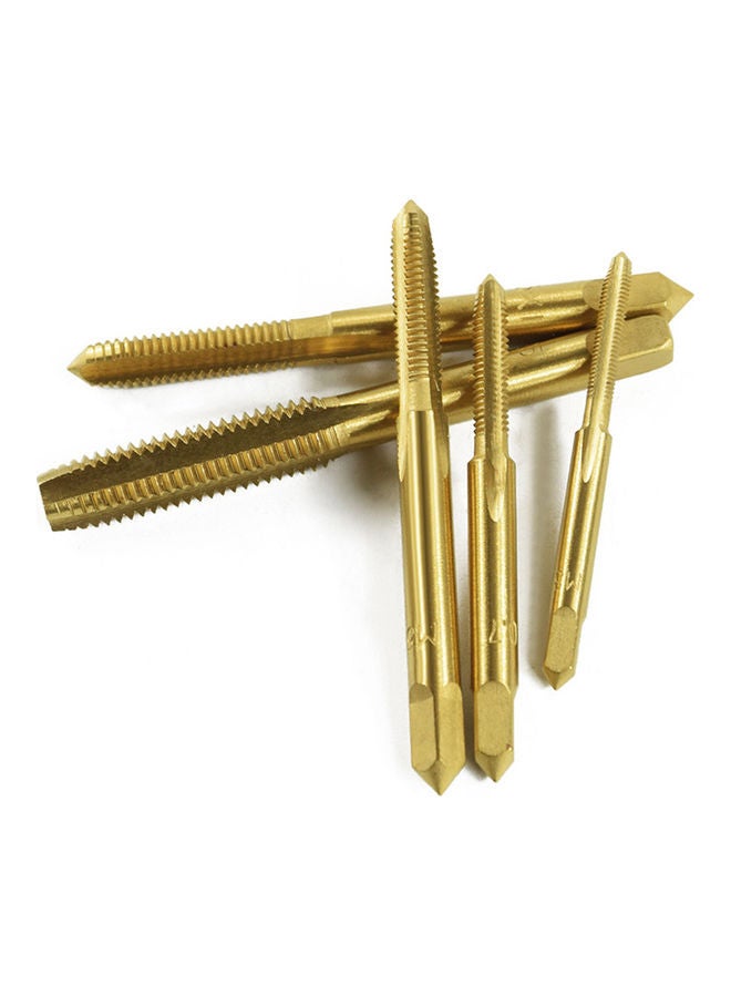 5-Piece Metric Plug Hand Tapper Set Gold 10.00x10.00x10.00cm - Image 4