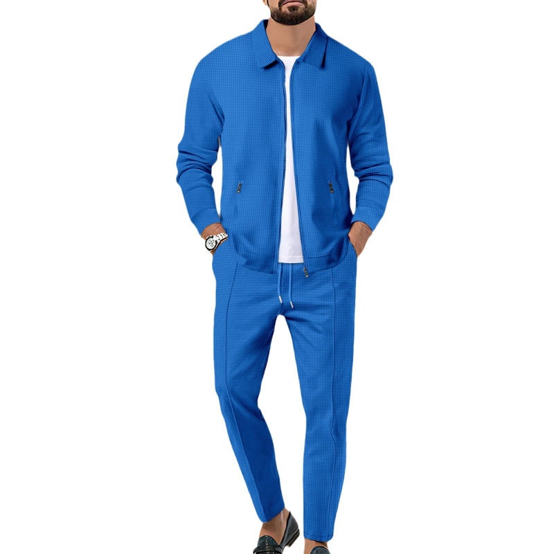 MUSE Men's Casual Zip-Up Cardigan Jacket with Collar - Lightweight Knit Outerwear for Spring and Autumn - Image 5