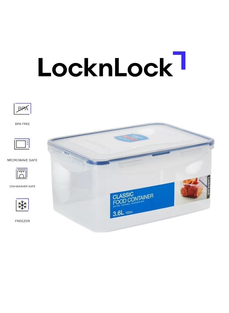 LOCK & LOCK LocknLock 3.6L  Rectangular  Airtight Food Storage Container   - BPA-Free, Microwave, Freezer, and Dishwasher Safe - Image 1