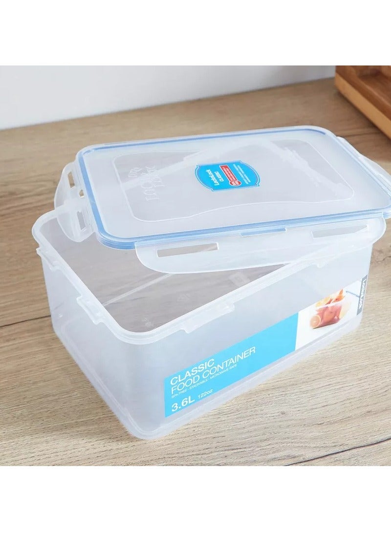 LOCK & LOCK LocknLock 3.6L  Rectangular  Airtight Food Storage Container   - BPA-Free, Microwave, Freezer, and Dishwasher Safe - Image 3