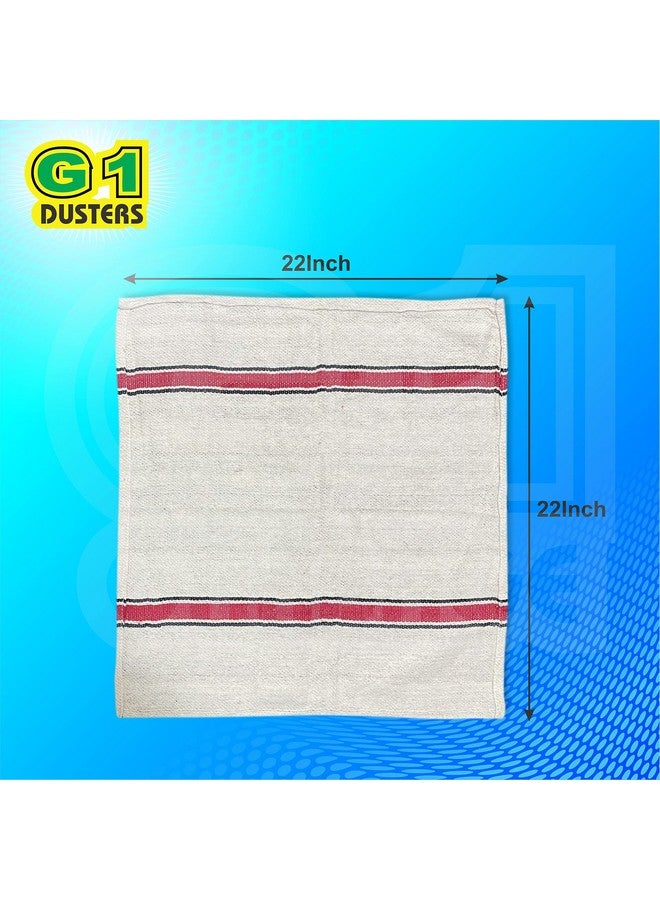 G1 G 1 Cotton Floor Cleaning Duster/Cloth/Mop/Pocha (Off White, Large Size, 22 inch x 22 inch) - Pack of 6,400 tc - Image 2