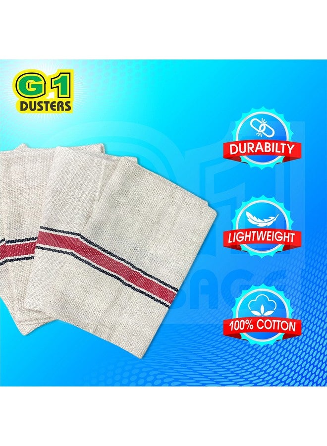 G1 G 1 Cotton Floor Cleaning Duster/Cloth/Mop/Pocha (Off White, Large Size, 22 inch x 22 inch) - Pack of 6,400 tc - Image 5