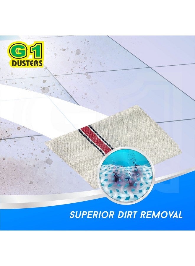 G1 G 1 Cotton Floor Cleaning Duster/Cloth/Mop/Pocha (Off White, Large Size, 22 inch x 22 inch) - Pack of 6,400 tc - Image 3