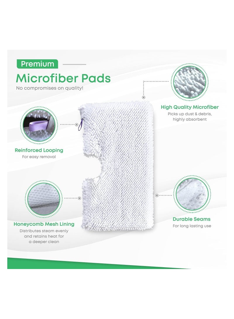 SYOSI 4 Pcs Steam Mop Replacement Pads for Shark Steam Pocket Mop Professional Fit Series S3500 S2901 S2902 S3455K S3501 S3550 S3601 S3801 S3901 S4601 S4701 SE450, Microfiber Cloth Head Covers  - Image 3