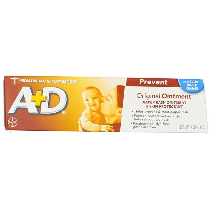 AD Diaper Rash Ointment Skin Protectant Original  4 oz Pack of 4 - Image 1