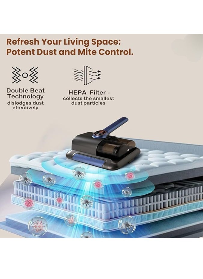 Hoco - DSP Home Mattress Vacuum Bed Vacuum Cleaner, 0.5L Tank Capacity, 70W Power, Dirt Removal and Dust Removal, Type C Cable (KD2052) - Image 1
