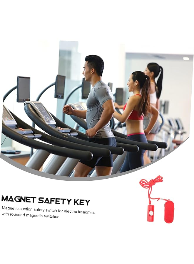 erorex Universal Stop Key Emergent Stop Key Emergency Brake Key Treadmill Accessory Treadmill Safety Key Running Machine Supplies Emergency Stop Magnet Safety Key Treadmill Safety Tool - Image 2