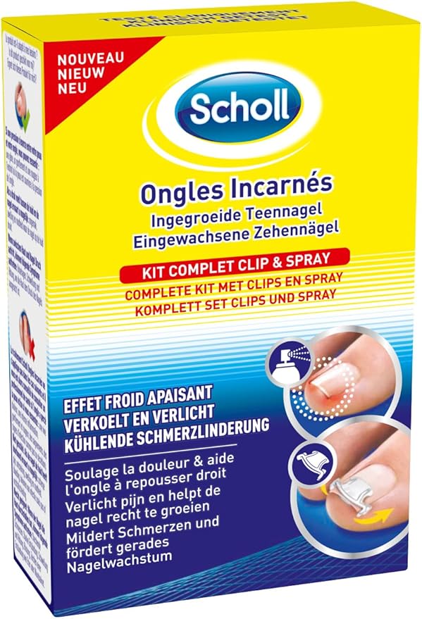 Scholl Ingrowing Toenails Treatment Kit Clip Spray Treating Ingrown Toenails Nail Care Nail Treatment - Image 1