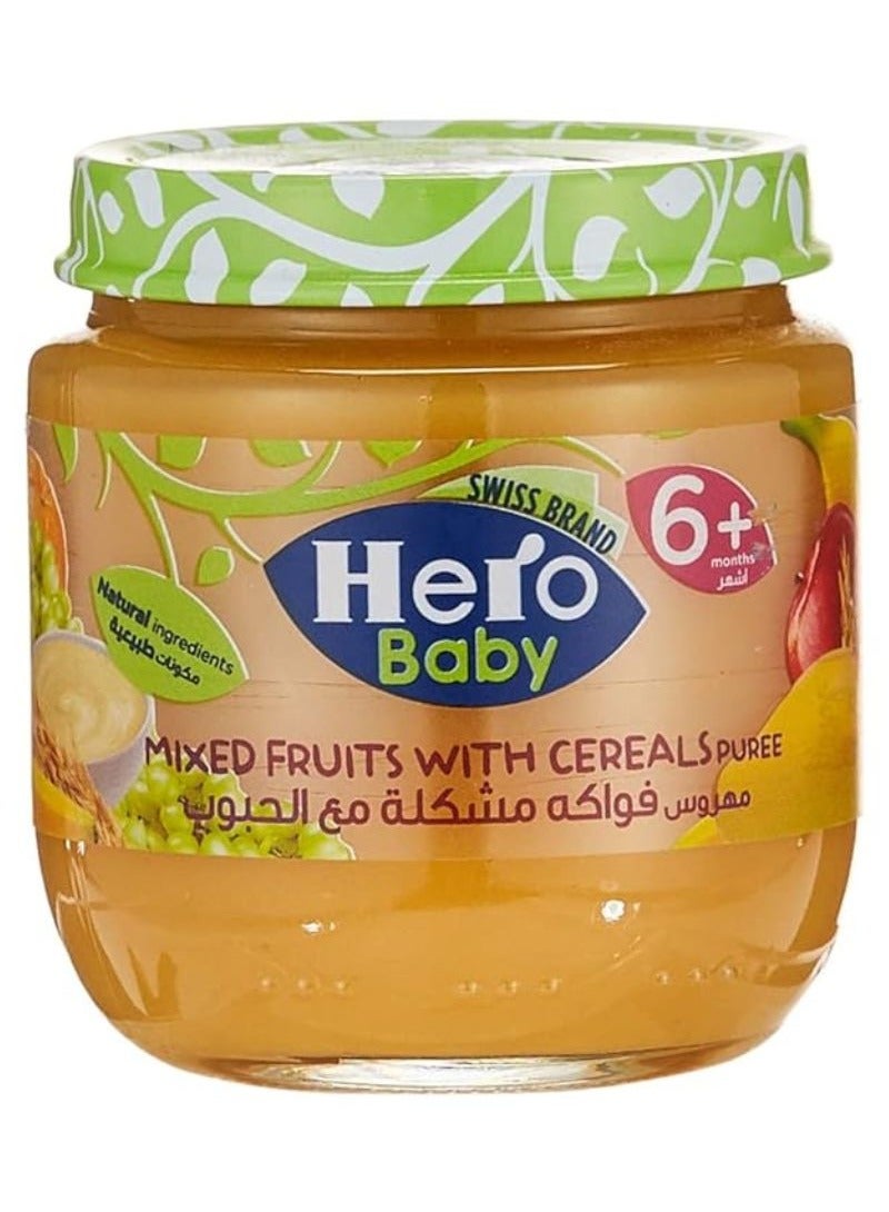 Hero Baby Mixed Fruits With Cereals Puree 125g  - Image 1