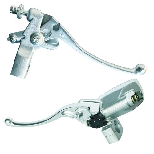 Vanlison Left & Right Brake Master Cylinder Clutch Levers Compatible with Honda VT600 VT750 VF750 VT1100 VT1300 VTX1300 Part # 45510-MFR-305 53172-MR1-000 53178-MAH-000 Chrome - Image 3