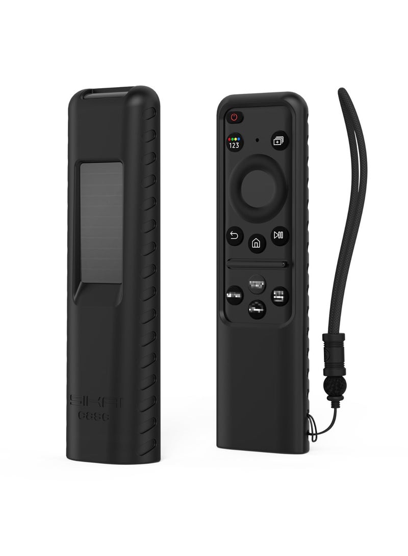 New For Samsung TM2360E BN59-01432A TM2361E Solar Remote Control Silicone Protective Case For BN59-01432A Anti-Drop Dustproof Protector Sleeve (Black) - Image 1