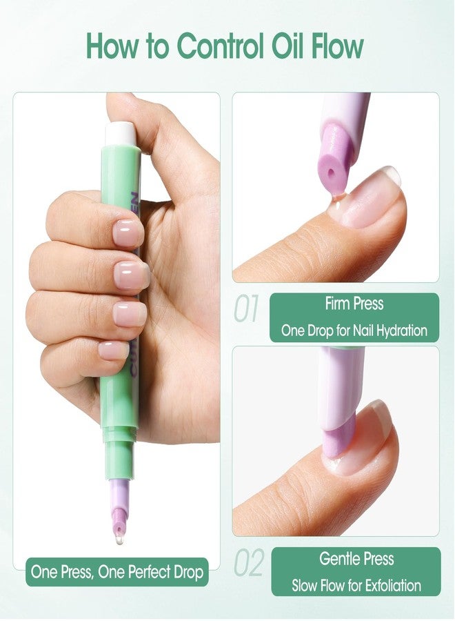 Gellen 6ml Ceramic Cuticle Oil Pusher Pen - Moisturizing Cuticle Oil for Dry Cuticles & Rough Nails, Gentle Cuticle Pusher Tool for Beginners, Nourishing Formula with Natural Oils - Image 5