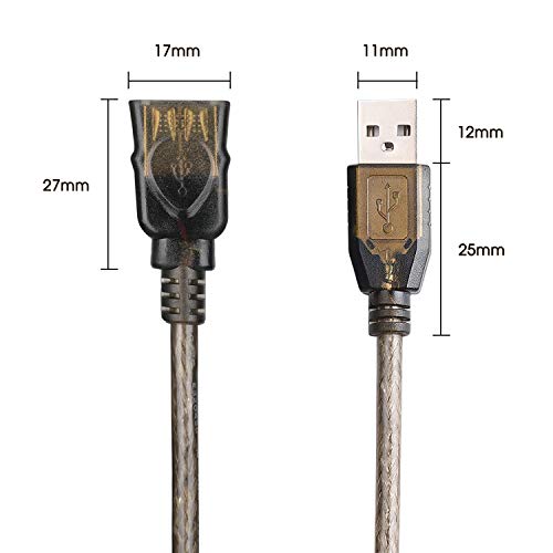 LDKCOK USB 2.0 Type A Male to A Female Active Repeater Extension Cable 50ft, High Speed 480 Mbps - Image 3