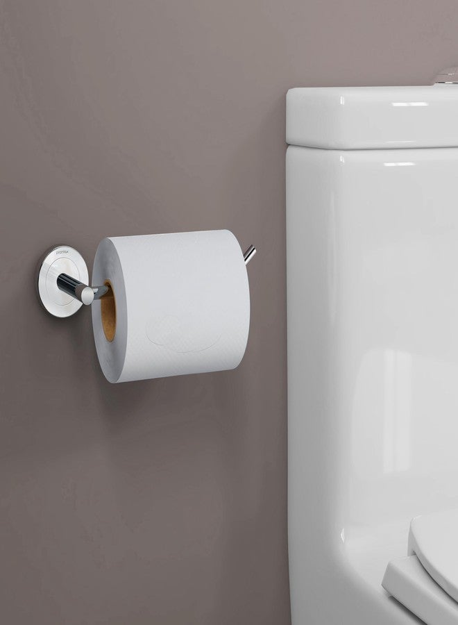Plantex Stainless Steel Toilet Paper Roll Holder/Toilet Paper Holder/Tissue Paper Roll Holder for Bathroom Accessories (Chrome) - Image 1