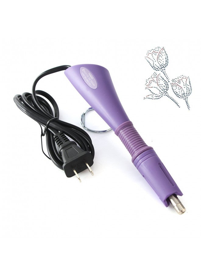Co-link Hotfix Rhinestone applicator 7 in 1 Professional Iron-on Hot Fix Wand Crystal Gem Rhinestone Heat-fix Tool (Purple) - Image 5