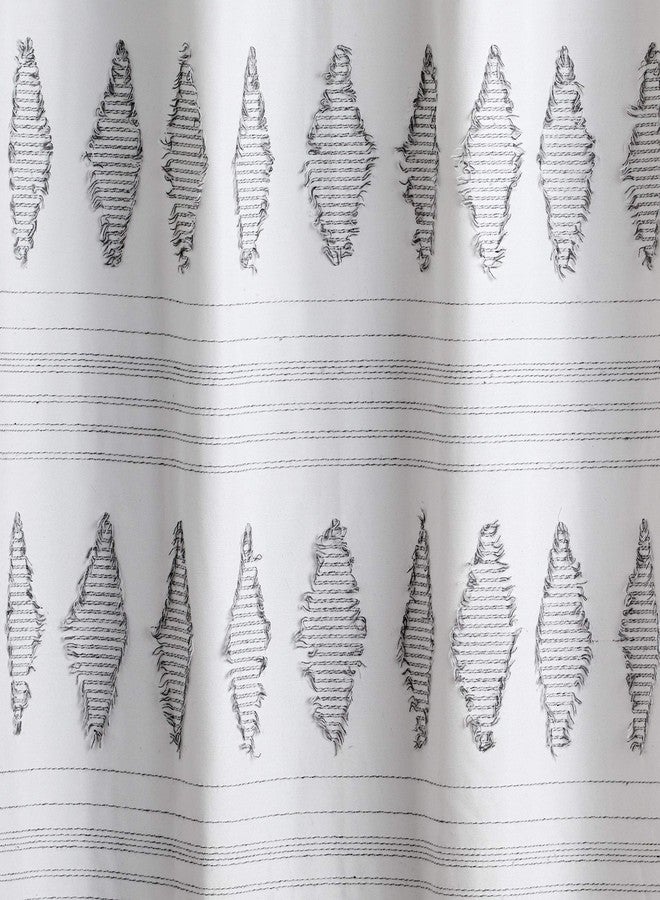 اس كيه ال هوم ستارة حمام SKL Home من Saturday Knight Ltd. بتصميم هندسي مقطوع، لون رمادي فاتح، 70×72 - Image 2