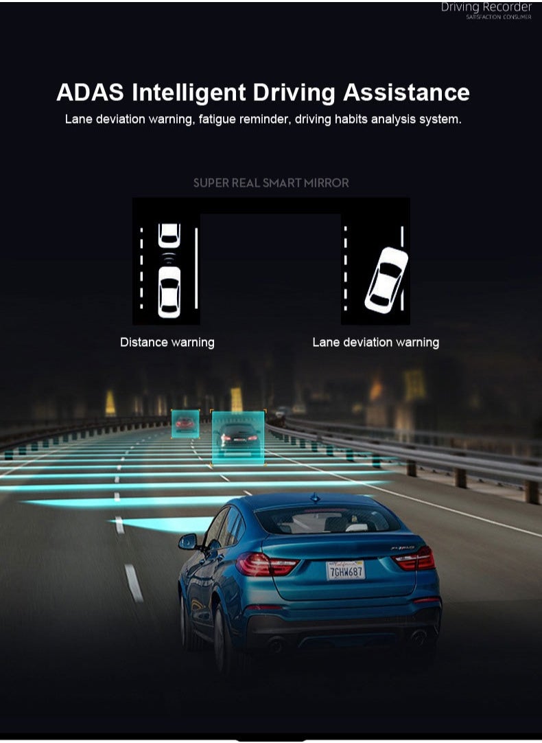 GULFLINK Dash Cam Wide Angle Lens 1080P HD Driving Recorder 3" IPS Screen Car Dashboard Camera Recorder with Loop Recording G Sensor Parking Monitor.  - Image 4