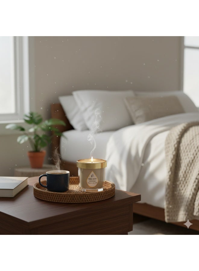 Purely Scent Luxury Soy Wax Scented Candles | Coconut n Sea Salt 1 Wick Jar Candles | 10% Essential Oils | Long-Lasting Aromatherapy for Bath, Yoga, Sleep, Wedding, Party & Diwali Gift - Image 2