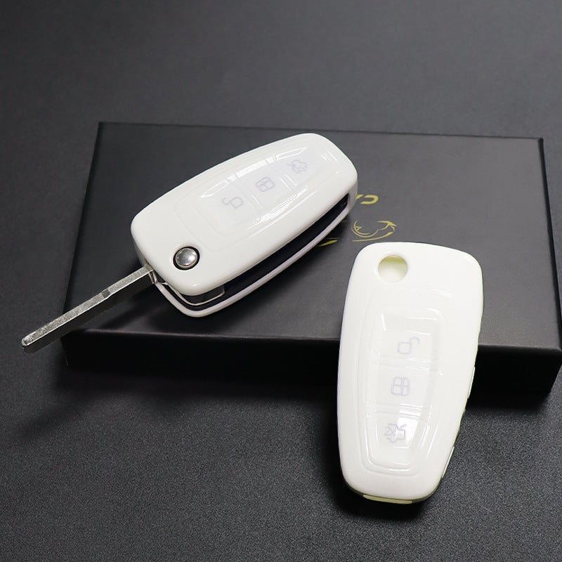 Ford Wing Tiger Car Key Case Set Wing Tiger Tu Rui Ou Car Old Applicable Men And Women Tpu Protective Case - Image 1