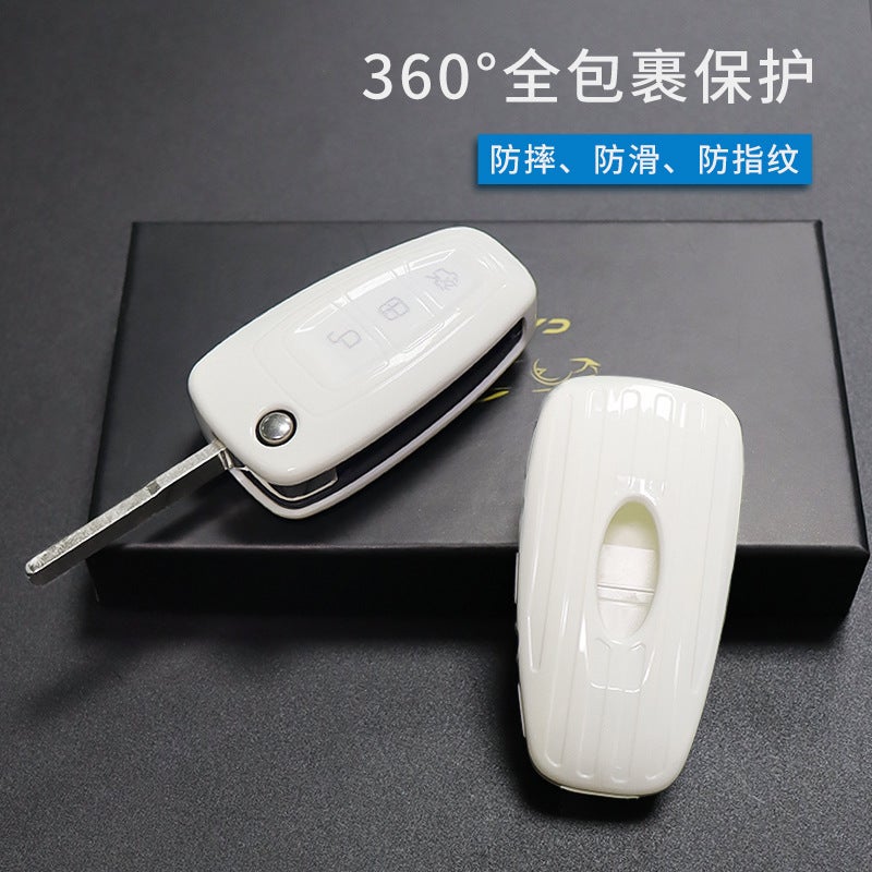 Ford Wing Tiger Car Key Case Set Wing Tiger Tu Rui Ou Car Old Applicable Men And Women Tpu Protective Case - Image 3